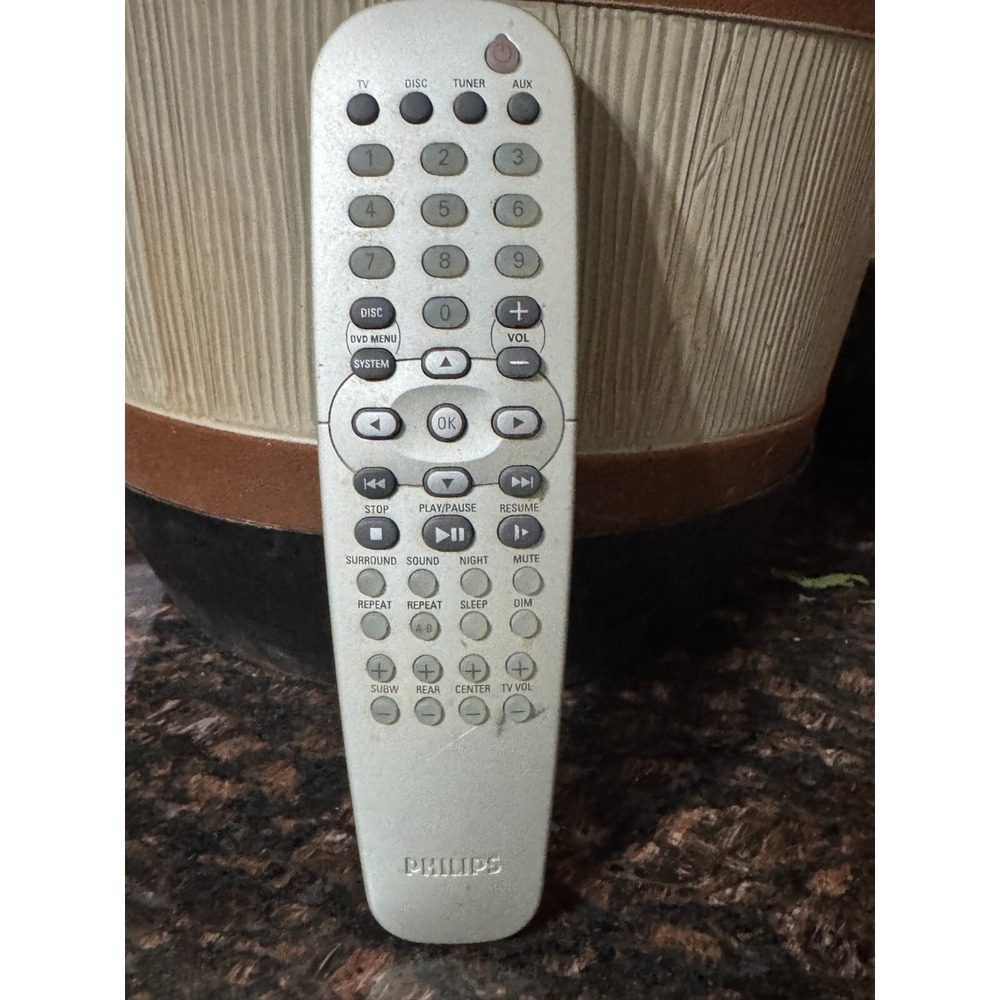 Philips Remote Control, OEM NOS for DVD Home Theater MCD515, MCD515/17